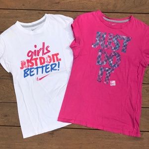 Girls Nike Exercise Tees